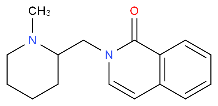 2-[(1-methylpiperidin-2-yl)methyl]isoquinolin-1(2H)-one_分子结构_CAS_)