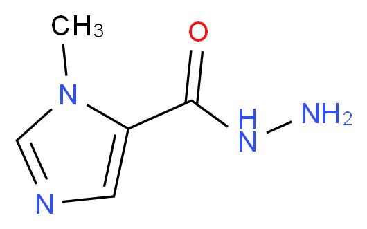 1-methyl-1H-imidazole-5-carbohydrazide_分子结构_CAS_23585-00-4