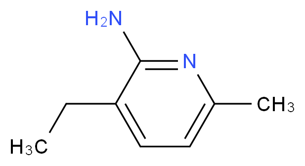 2-氨基-3-乙基-6-甲基吡啶_分子结构_CAS_41995-31-7)