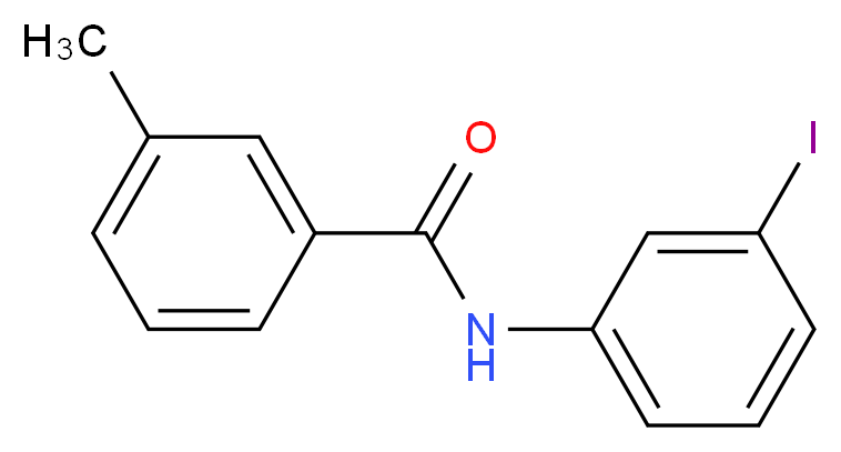 N-(3-iodophenyl)-3-methylbenzamide_分子结构_CAS_444077-77-4