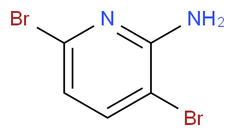 3,6-dibromopyridin-2-amine_分子结构_CAS_503425-86-3
