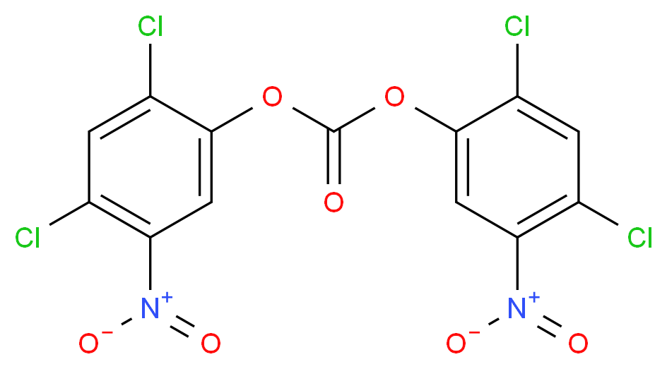 Bis(2,4-dichloro-5-nitrophenyl) Carbonate_分子结构_CAS_39489-75-3)
