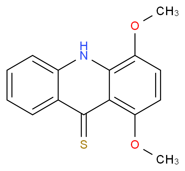 1,4-dimethoxy-9,10-dihydroacridine-9-thione_分子结构_CAS_141992-47-4