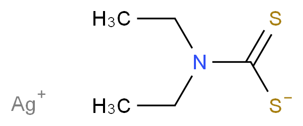 silver(1+) ion (diethylcarbamothioyl)sulfanide_分子结构_CAS_1470-61-7