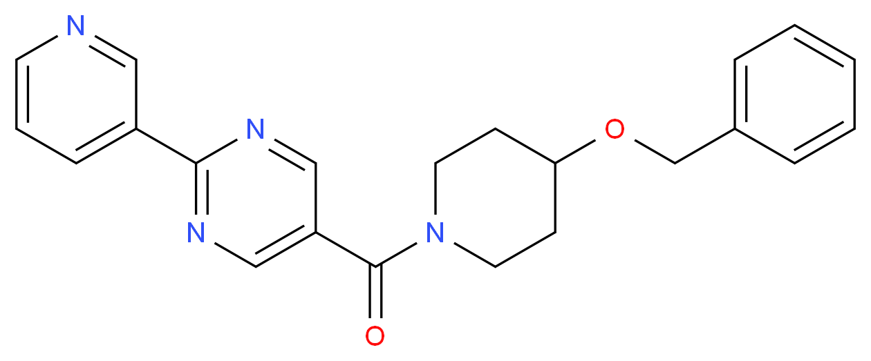 5-{[4-(benzyloxy)piperidin-1-yl]carbonyl}-2-pyridin-3-ylpyrimidine_分子结构_CAS_)
