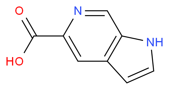 1H-Pyrrolo[2,3-c]pyridine-5-carboxylic acid_分子结构_CAS_130473-27-7)