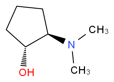 trans-2-(Dimethylamino)cyclopentanol_分子结构_CAS_68327-05-9)