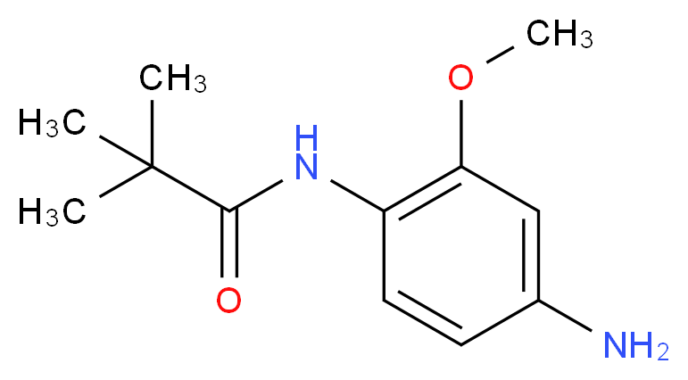 N-(4-amino-2-methoxyphenyl)-2,2-dimethylpropanamide_分子结构_CAS_108792-09-2