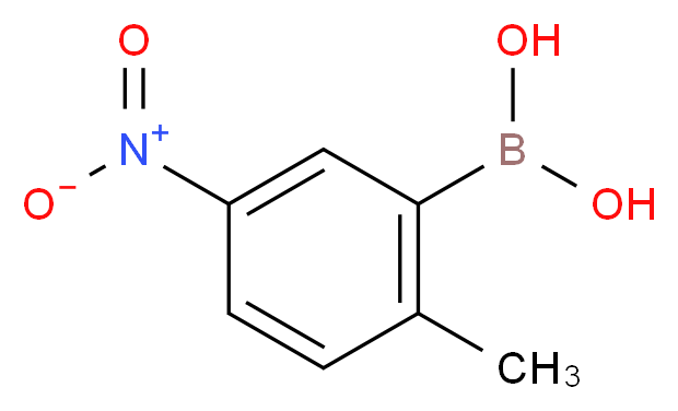 (2-METHYL-5-NITROPHENYL)BORONIC ACID_分子结构_CAS_100960-11-0)