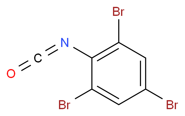 2,4,6-三溴苯基异氰酸酯_分子结构_CAS_826-97-1)