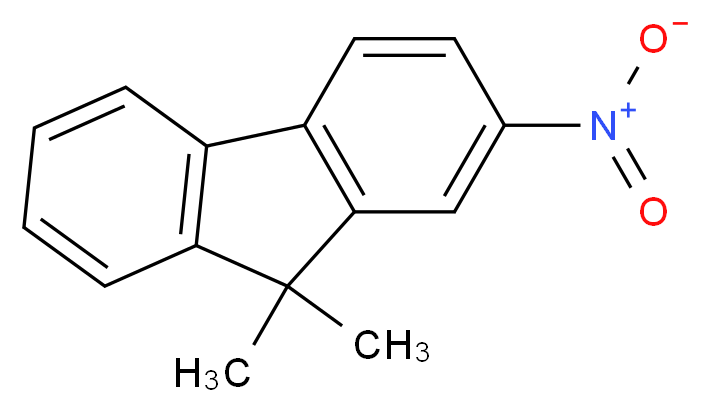 9,9-dimethyl-2-nitro-9H-fluorene_分子结构_CAS_605644-46-0