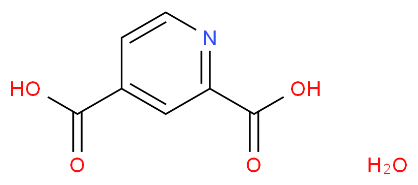 pyridine-2,4-dicarboxylic acid hydrate_分子结构_CAS_207671-42-9