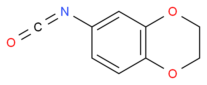 6-isocyanato-2,3-dihydro-1,4-benzodioxine_分子结构_CAS_100275-94-3