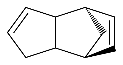 (1R,7S)-tricyclo[5.2.1.0<sup>2</sup>,<sup>6</sup>]deca-3,8-diene_分子结构_CAS_77-73-6