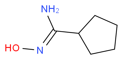 N'-hydroxycyclopentanecarboximidamide_分子结构_CAS_99623-12-8)