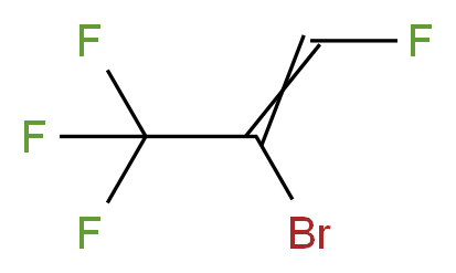2-bromo-1,3,3,3-tetrafluoroprop-1-ene_分子结构_CAS_396716-43-1
