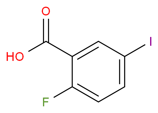 2-氟-5-碘苯甲酸_分子结构_CAS_124700-41-0)