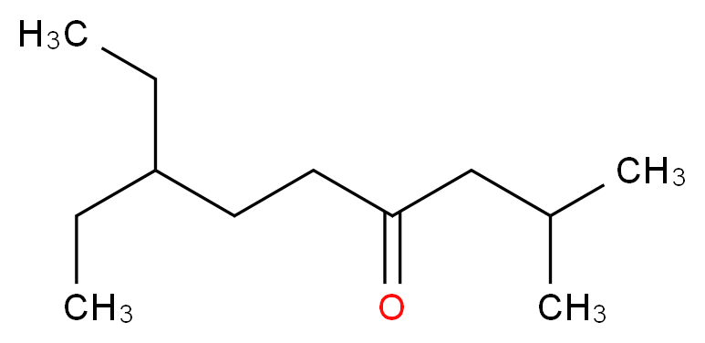 7-ethyl-2-methylnonan-4-one_分子结构_CAS_6628-29-1