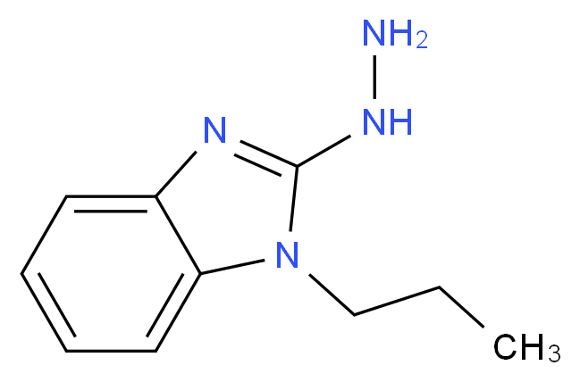 2-hydrazinyl-1-propyl-1H-1,3-benzodiazole_分子结构_CAS_388574-71-8