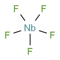 Niobium pentafluoride 99.5%_分子结构_CAS_7783-68-8)