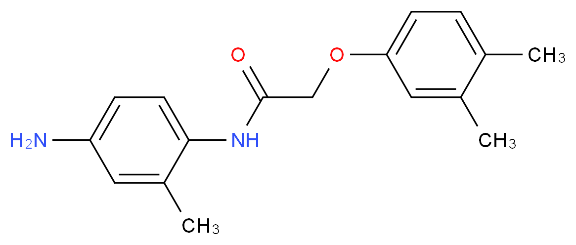 N-(4-Amino-2-methylphenyl)-2-(3,4-dimethylphenoxy) acetamide_分子结构_CAS_)