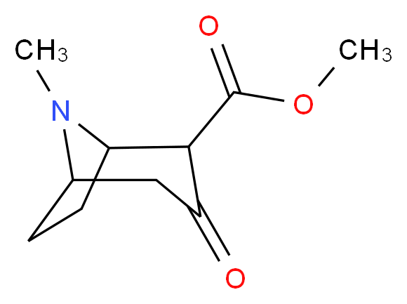 2-Carbomethoxy-3-tropinone_分子结构_CAS_36127-17-0)