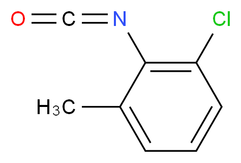 2-Chloro-6-methylphenyl isocyanate 95+%_分子结构_CAS_40398-01-4)