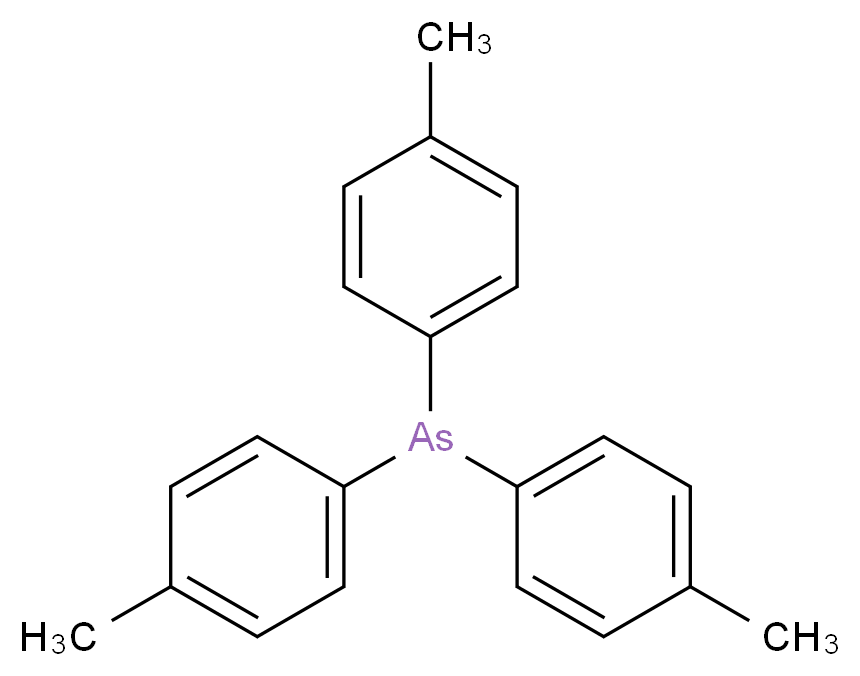 TRI-(4-METHYLPHENYL)ARSINE_分子结构_CAS_2896-10-8)