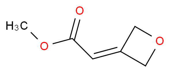 Methyl 2-(3-oxetanylidene)acetate_分子结构_CAS_1105665-34-6)