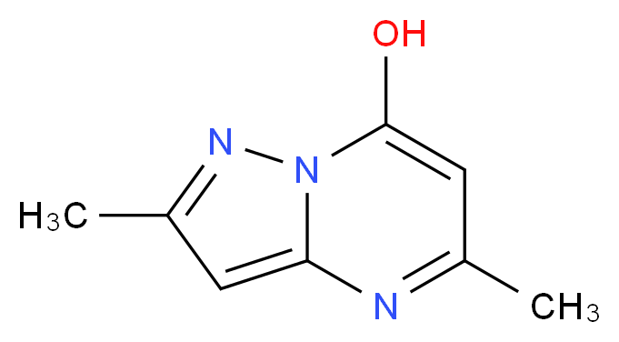 2,5-dimethylpyrazolo[1,5-a]pyrimidin-7-ol_分子结构_CAS_27166-46-7