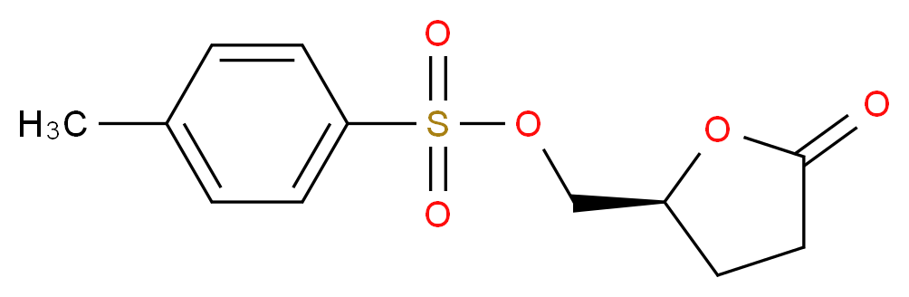 (S)-(+)-二氢-5-(对甲苯基磺酰氧基甲基)-2(3H)-呋喃酮_分子结构_CAS_58879-34-8)