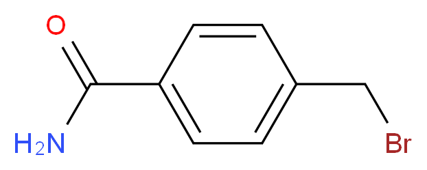 4-(Bromomethyl)benzamide_分子结构_CAS_58914-40-2)