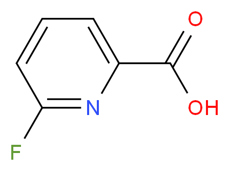 6-氟吡啶-2-羧酸_分子结构_CAS_402-69-7)