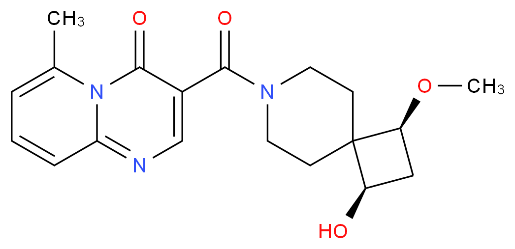 3-{[(1R*,3S*)-1-hydroxy-3-methoxy-7-azaspiro[3.5]non-7-yl]carbonyl}-6-methyl-4H-pyrido[1,2-a]pyrimidin-4-one_分子结构_CAS_)