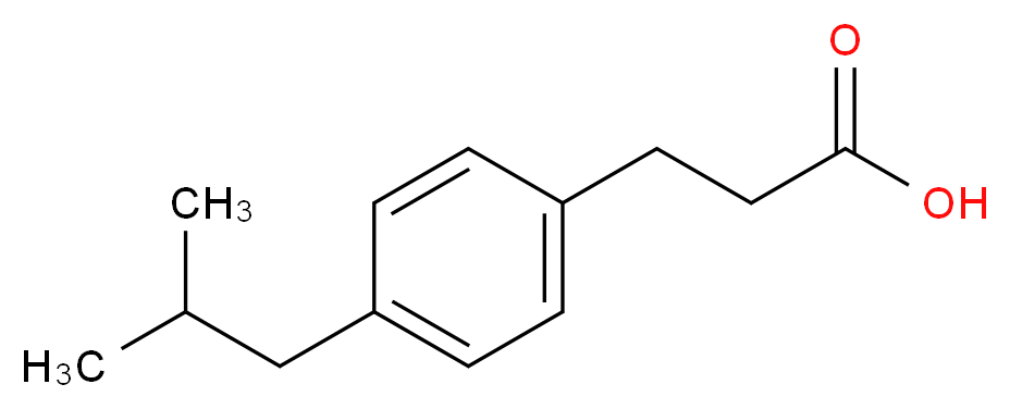 3-(4-Isobutylphenyl)propanoic Acid_分子结构_CAS_65322-85-2)