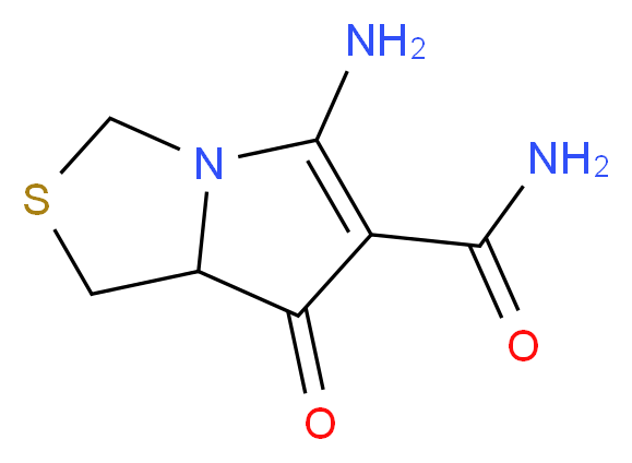 5-amino-7-oxo-7,7a-dihydro-1H-pyrrolo[1,2-c][1,3]thiazole-6-carboxamide_分子结构_CAS_)