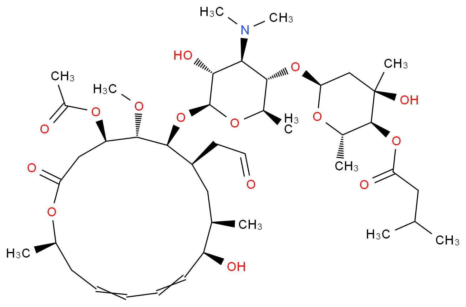 Josamycin_分子结构_CAS_16846-24-5)