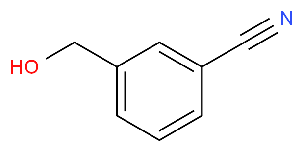 3-(hydroxymethyl)benzonitrile_分子结构_CAS_874-97-5