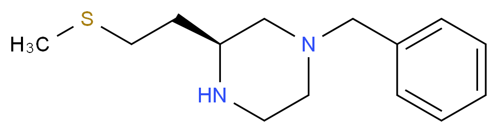 (3S)-1-benzyl-3-[2-(methylsulfanyl)ethyl]piperazine_分子结构_CAS_660862-41-9