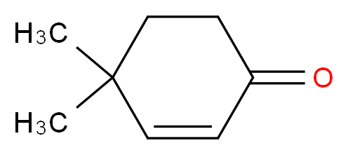 4,4-Dimethyl-2-cyclohexen-1-one_分子结构_CAS_1073-13-8)