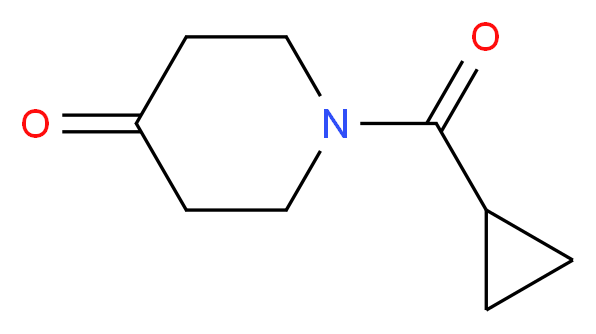 1-(cyclopropylcarbonyl)-4-piperidinone_分子结构_CAS_63463-43-4)