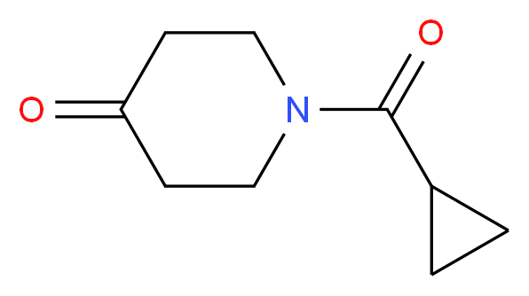 1-(Cyclopropylcarbonyl)-4-piperidinone_分子结构_CAS_63463-43-4)