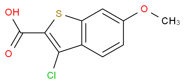 3-Chloro-6-methoxy-1-benzothiophene-2-carboxylic acid_分子结构_CAS_310390-60-4)