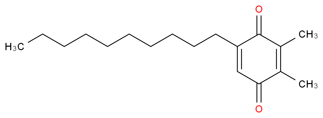 5-decyl-2,3-dimethylcyclohexa-2,5-diene-1,4-dione_分子结构_CAS_112055-76-2