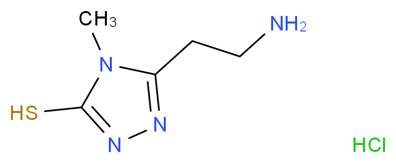 5-(2-aminoethyl)-4-methyl-4H-1,2,4-triazole-3-thiol hydrochloride_分子结构_CAS_)