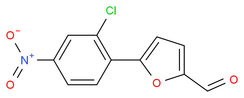 5-(2-chloro-4-nitrophenyl)furan-2-carbaldehyde_分子结构_CAS_327049-94-5