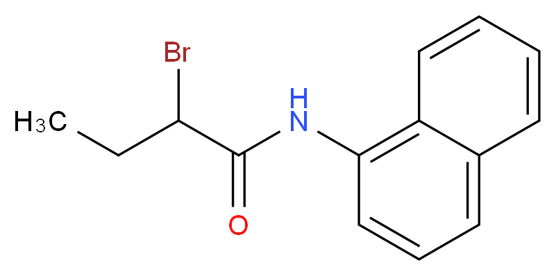 2-Bromo-N-1-naphthylbutanamide_分子结构_CAS_)