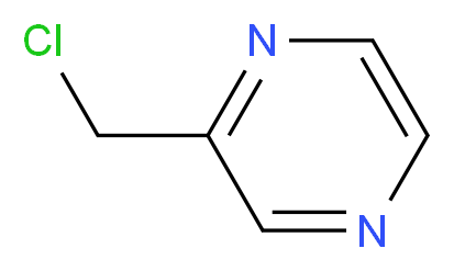 2-(chloromethyl)pyrazine_分子结构_CAS_39204-47-2