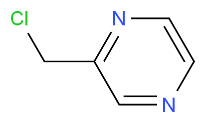 2-(Chloromethyl)pyrazine_分子结构_CAS_39204-47-2)