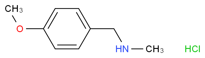 [(4-methoxyphenyl)methyl](methyl)amine hydrochloride_分子结构_CAS_876-32-4